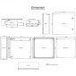 Ατσάλινο περίβλημα VEVOR NEMA, 60x60x20 cm NEMA 4X Steel Electrical Box, IP66 Waterproof & Dustproof, Ηλεκτρικό κουτί σύνδεσης εξωτερικού/εσωτερικού χώρου, με πλάκα τοποθέτησης