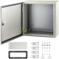 Ατσάλινο περίβλημα VEVOR NEMA, 40x40x20 cm NEMA 4X Steel Electrical Box, IP66 Waterproof & Dustproof, Electrical Junction Box εξωτερικού/εσωτερικού χώρου, με πλάκα τοποθέτησης