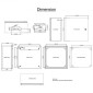 Ατσάλινο περίβλημα VEVOR NEMA, 40x40x20 cm NEMA 4X Steel Electrical Box, IP66 Waterproof & Dustproof, Electrical Junction Box εξωτερικού/εσωτερικού χώρου, με πλάκα τοποθέτησης