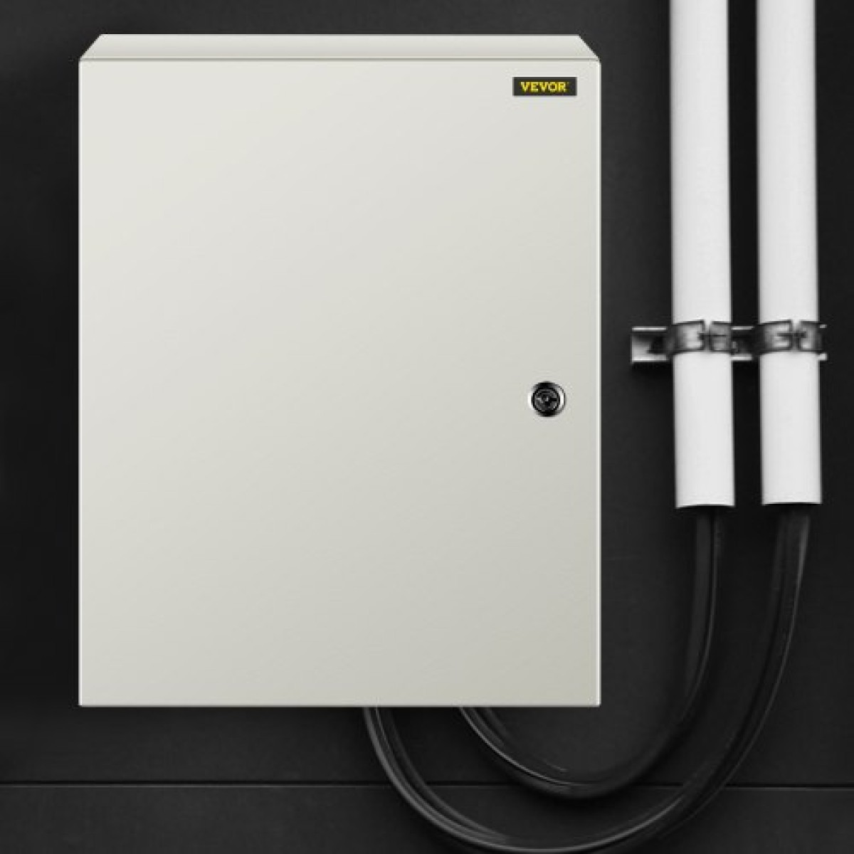 Ατσάλινο περίβλημα VEVOR NEMA, 50x40x15 cm NEMA 4X Steel Electrical Box, IP66 Waterproof & Dustproof, Electrical Junction Box εξωτερικού/εσωτερικού χώρου, με πλάκα τοποθέτησης