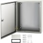 Ατσάλινο περίβλημα VEVOR NEMA, 50x40x15 cm NEMA 4X Steel Electrical Box, IP66 Waterproof & Dustproof, Electrical Junction Box εξωτερικού/εσωτερικού χώρου, με πλάκα τοποθέτησης