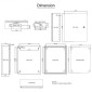 Ατσάλινο περίβλημα VEVOR NEMA, 50x40x15 cm NEMA 4X Steel Electrical Box, IP66 Waterproof & Dustproof, Electrical Junction Box εξωτερικού/εσωτερικού χώρου, με πλάκα τοποθέτησης