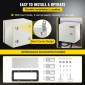 VEVOR NEMA Ατσάλινο περίβλημα, 20x20x15 cm NEMA 4X Steel Electrical Box, IP66 Waterproof & Dustproof, Outdoor / Indoor Electrical Junction Box