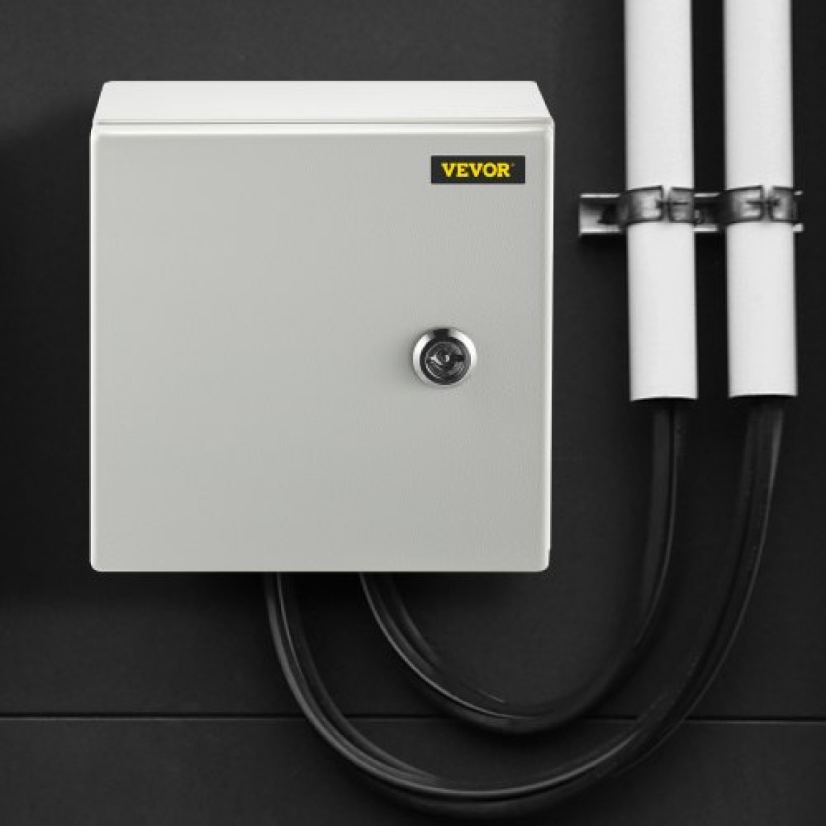 VEVOR NEMA Ατσάλινο περίβλημα, 20x20x15 cm NEMA 4X Steel Electrical Box, IP66 Waterproof & Dustproof, Outdoor / Indoor Electrical Junction Box