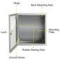VEVOR NEMA Ατσάλινο περίβλημα, 20x20x15 cm NEMA 4X Steel Electrical Box, IP66 Waterproof & Dustproof, Outdoor / Indoor Electrical Junction Box