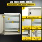 VEVOR Fiberglass Enclosure Electrical Enclosure Box 50x40x20 cm Βάση τοίχου