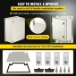 VEVOR Fiberglass Enclosure Electrical Enclosure Box 50x40x20 cm Βάση τοίχου