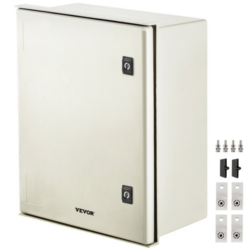 VEVOR Fiberglass Enclosure Electrical Enclosure Box 50x40x20 cm Βάση τοίχου