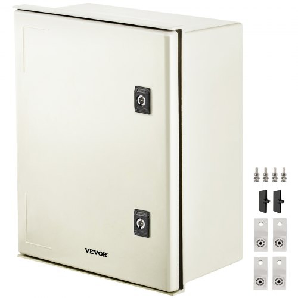 Περίβλημα VEVOR NEMA Fiberglass, 40x30x20 cm NEMA 4X Fiberglass Electrical Box, IP66 Waterproof & Dustproof, Electrical Junction Box εξωτερικού/εσωτερικού χώρου, με πλάκα τοποθέτησης