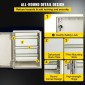 Περίβλημα VEVOR NEMA Fiberglass, 40x30x20 cm NEMA 4X Fiberglass Electrical Box, IP66 Waterproof & Dustproof, Electrical Junction Box εξωτερικού/εσωτερικού χώρου, με πλάκα τοποθέτησης