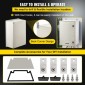 VEVOR NEMA Ατσάλινο περίβλημα, 60x40x23 cm NEMA 4X Fiberglass Electrical Box, IP66 Waterproof & Dustproof, Outdoor/Indoor Electrical Junction Box, με πλάκα τοποθέτησης