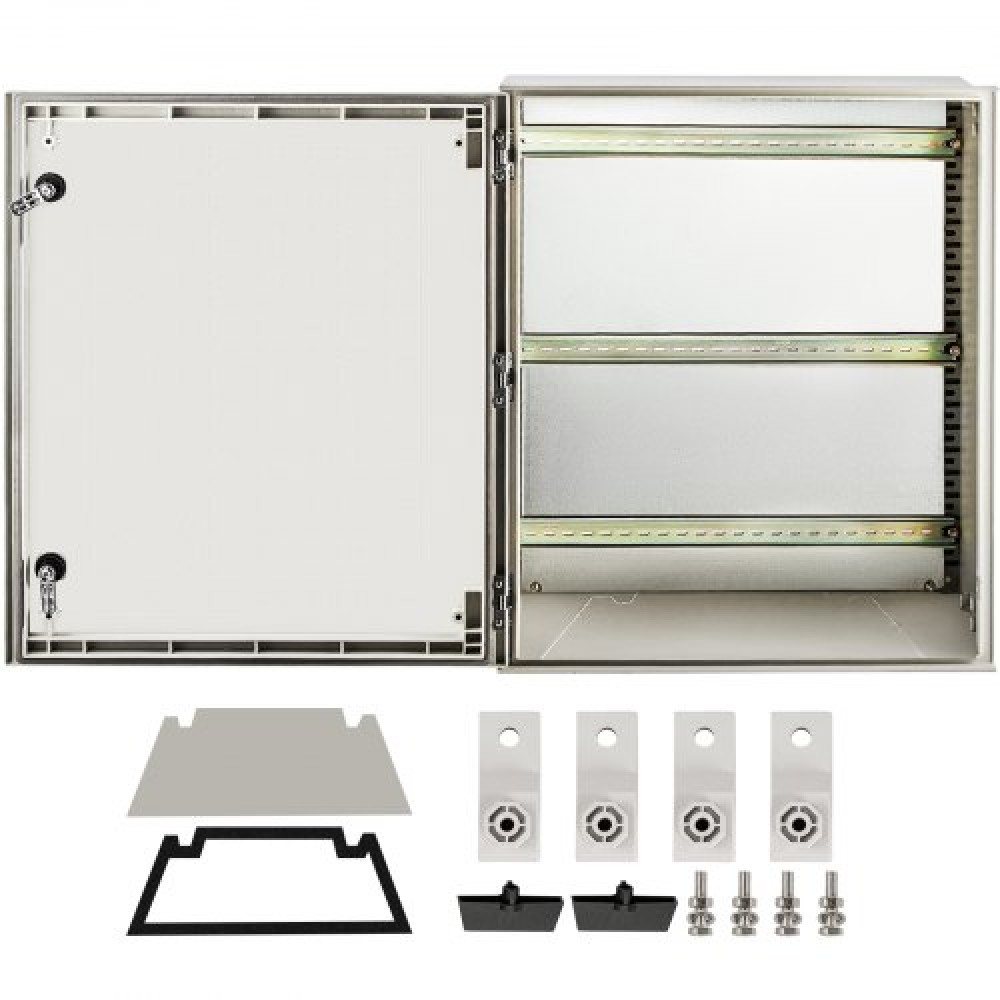 VEVOR NEMA Ατσάλινο περίβλημα, 60x50x23 cm NEMA 4X Fiberglass Electrical Box, IP66 Waterproof & Dustproof, Outdoor/Indoor Electrical Junction Box, με πλάκα τοποθέτησης