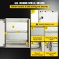 VEVOR NEMA Ατσάλινο περίβλημα, 60x50x23 cm NEMA 4X Fiberglass Electrical Box, IP66 Waterproof & Dustproof, Outdoor/Indoor Electrical Junction Box, με πλάκα τοποθέτησης