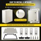 VEVOR NEMA Ατσάλινο περίβλημα, 60x50x23 cm NEMA 4X Fiberglass Electrical Box, IP66 Waterproof & Dustproof, Outdoor/Indoor Electrical Junction Box, με πλάκα τοποθέτησης