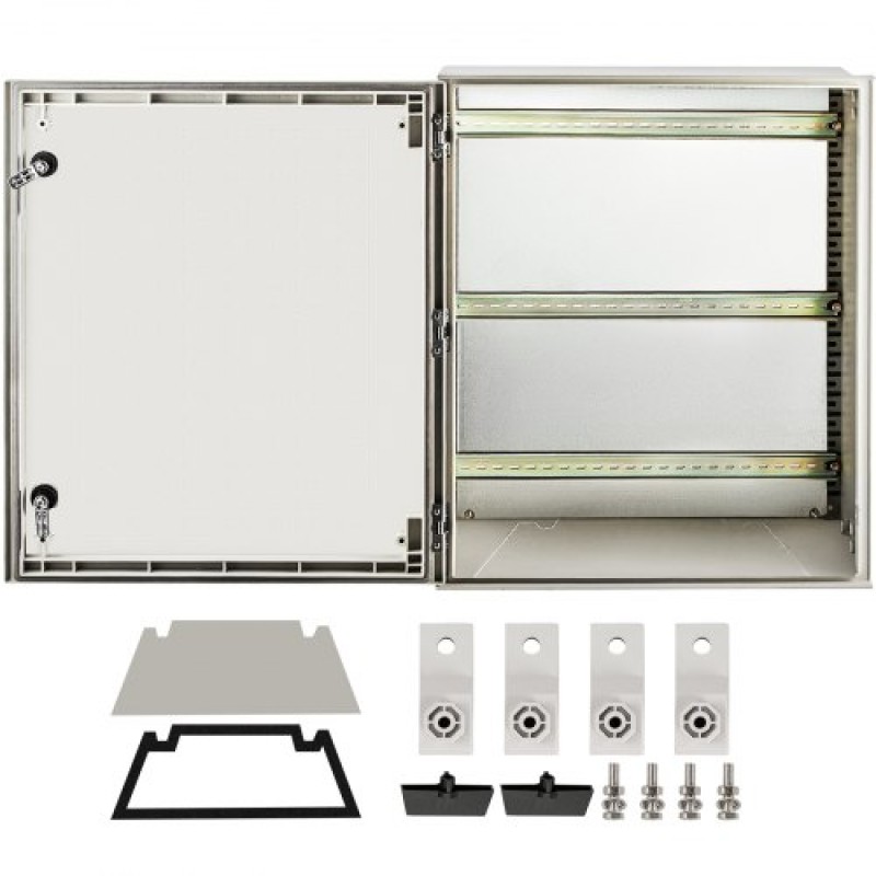 VEVOR NEMA Ατσάλινο περίβλημα, 60x50x23 cm NEMA 4X Fiberglass Electrical Box, IP66 Waterproof & Dustproof, Outdoor/Indoor Electrical Junction Box, με πλάκα τοποθέτησης