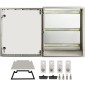 VEVOR NEMA Ατσάλινο περίβλημα, 60x50x23 cm NEMA 4X Fiberglass Electrical Box, IP66 Waterproof & Dustproof, Outdoor/Indoor Electrical Junction Box, με πλάκα τοποθέτησης