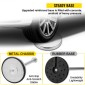 VEVOR Crowd Control Stanchion, Σετ 2 τεμαχίων Stanchion Set, Stanchion Set with 5 ft/1,5 m Black Velvet Rope, Silver Crowd Control Barrier με στιβαρό σκυρόδεμα και μεταλλική βάση - Συναρμολόγηση Easy Connect