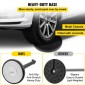 VEVOR Crowd Control Stanchion, Σετ 6 τεμαχίων Stanchion Set, Stanchion Set με 6,6 ft/2 m Μαύρη ανασυρόμενη ζώνη, Black Crowd Control Barrier με σκυρόδεμα και μεταλλική βάση – Συναρμολόγηση Easy Connect