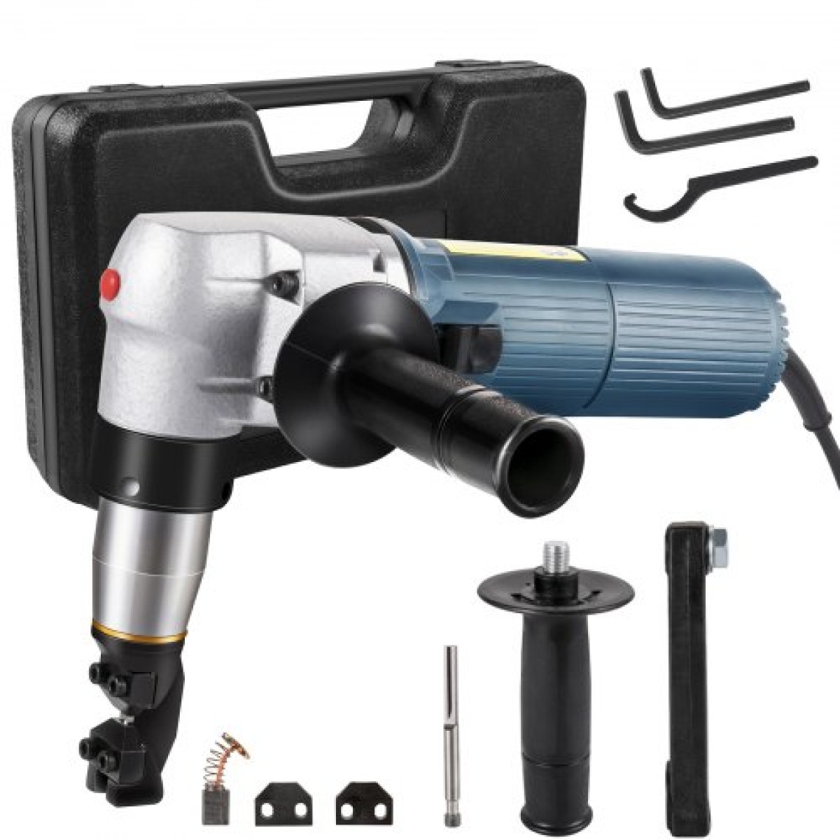 VEVOR Electric Metal Nibbler 625W Nibbler Metal Cutter 1000rpm High Speed ​​Rotor Metal Nibbler 110V w Αντικατασταθείσες λεπίδες Θήκη αποθήκευσης Λαμαρίνας για κοπή από ανοξείδωτο χάλυβα, αλουμίνιο, πλαστικό