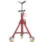 VEVOR Pipe Stand, Pipe Stand, V Head Pipe Stand Ρυθμιζόμενο ύψος 71,12-132,08 cm, Pipe Stand με τροχούς, Πτυσσόμενες φορητές βάσεις σωλήνων 0,3175 έως 30,48 cm Στήριγμα σωλήνων, Steel Pipe Stand