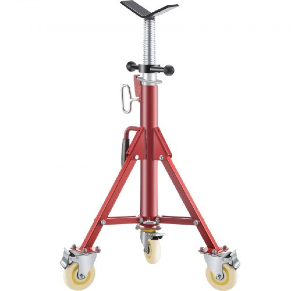 VEVOR Pipe Stand, Pipe Stand, V Head Pipe Stand Ρυθμιζόμενο ύψος 71,12-132,08 cm, Pipe Stand με τροχούς, Πτυσσόμενες φορητές βάσεις σωλήνων 0,3175 έως 30,48 cm Στήριγμα σωλήνων, Steel Pipe Stand