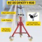 VEVOR Pipe Stand, Pipe Stand, V Head Pipe Stand Ρυθμιζόμενο ύψος 71,12-132,08 cm, Pipe Stand με τροχούς, Πτυσσόμενες φορητές βάσεις σωλήνων 0,3175 έως 30,48 cm Στήριγμα σωλήνων, Steel Pipe Stand