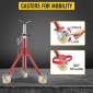VEVOR Pipe Stand, Pipe Stand, V Head Pipe Stand Ρυθμιζόμενο ύψος 71,12-132,08 cm, Pipe Stand με τροχούς, Πτυσσόμενες φορητές βάσεις σωλήνων 0,3175 έως 30,48 cm Στήριγμα σωλήνων, Steel Pipe Stand