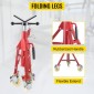 VEVOR Pipe Stand, Pipe Stand, V Head Pipe Stand Ρυθμιζόμενο ύψος 71,12-132,08 cm, Pipe Stand με τροχούς, Πτυσσόμενες φορητές βάσεις σωλήνων 0,3175 έως 30,48 cm Στήριγμα σωλήνων, Steel Pipe Stand
