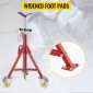 VEVOR Pipe Stand, Pipe Stand, V Head Pipe Stand Ρυθμιζόμενο ύψος 71,12-132,08 cm, Pipe Stand με τροχούς, Πτυσσόμενες φορητές βάσεις σωλήνων 0,3175 έως 30,48 cm Στήριγμα σωλήνων, Steel Pipe Stand