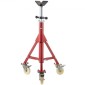 VEVOR Pipe Stand, Pipe Stand, V Head Pipe Stand Ρυθμιζόμενο ύψος 71,12-132,08 cm, Pipe Stand με τροχούς, Πτυσσόμενες φορητές βάσεις σωλήνων 0,3175 έως 30,48 cm Στήριγμα σωλήνων, Steel Pipe Stand
