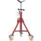 VEVOR Pipe Stand, Pipe Stand, V Head Pipe Stand Ρυθμιζόμενο ύψος 71,12-132,08 cm, Pipe Stand με τροχούς, Πτυσσόμενες φορητές βάσεις σωλήνων 0,3175 έως 30,48 cm Στήριγμα σωλήνων, Steel Pipe Stand