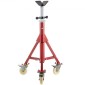 VEVOR Pipe Stand, Pipe Stand, V Head Pipe Stand Ρυθμιζόμενο ύψος 71,12-132,08 cm, Pipe Stand με τροχούς, Πτυσσόμενες φορητές βάσεις σωλήνων 0,3175 έως 30,48 cm Στήριγμα σωλήνων, Steel Pipe Stand