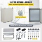 VEVOR Electrical Steel Περίβλημα Κουτί NEMA 4 Περίβλημα εξωτερικού χώρου 60x60x20 cm UL