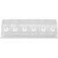 Θερμοκήπιο VEVOR Walk-in Tunnel, 609,6 x 304,8 x 213,4 cm Φορητό θερμοσίφωνο με γαλβανισμένο ατσάλι, 3 επάνω δοκάρια, 4 διαγώνιους πόλους, 2 πόρτες με φερμουάρ & 12 παράθυρα με αναδίπλωση, λευκό
