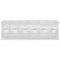 Θερμοκήπιο VEVOR Walk-in Tunnel, 609,6 x 304,8 x 213,4 cm Φορητό θερμοσίφωνο με γαλβανισμένο ατσάλι, 3 επάνω δοκάρια, 4 διαγώνιους πόλους, 2 πόρτες με φερμουάρ & 12 παράθυρα με αναδίπλωση, λευκό
