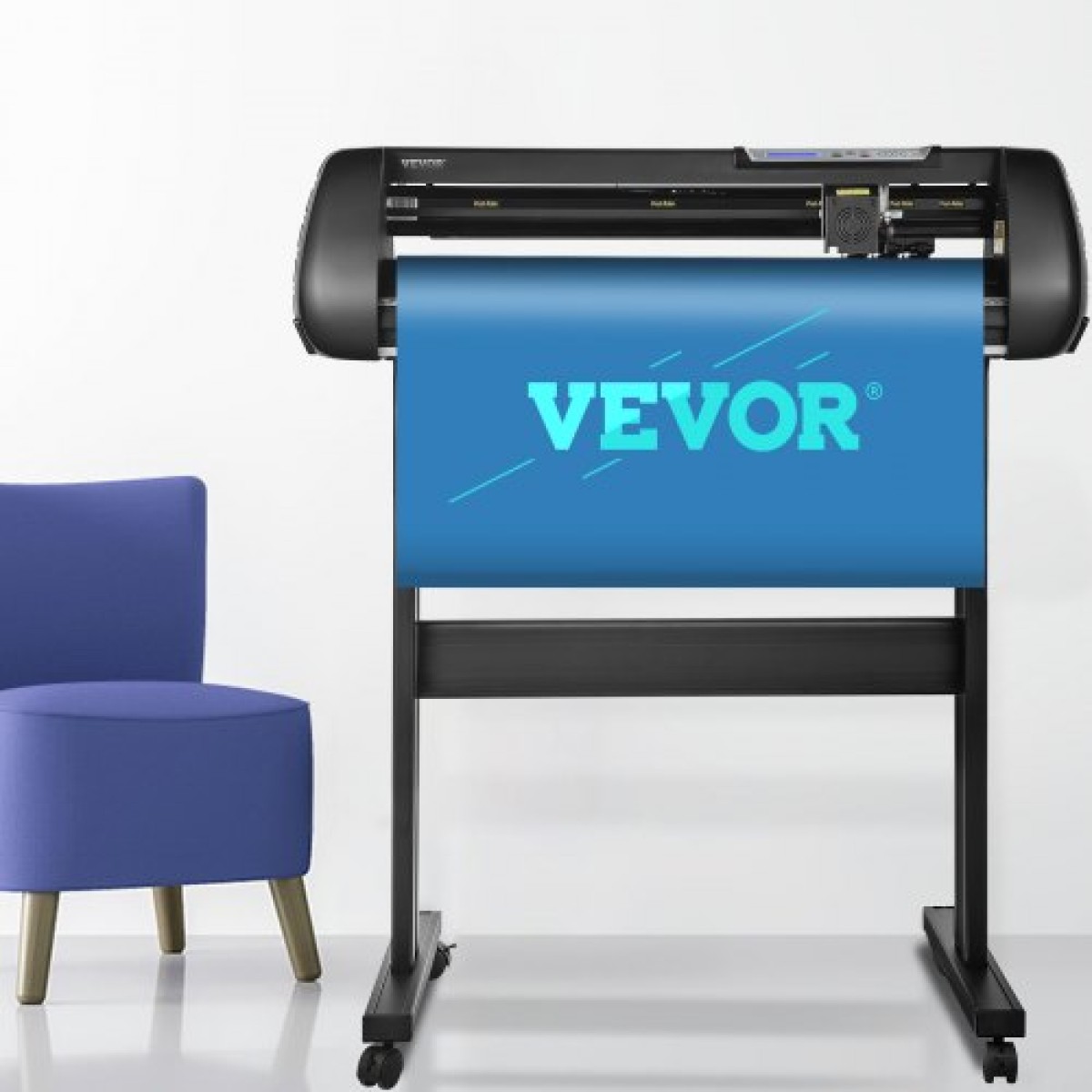 Μηχάνημα κοπής βινυλίου VEVOR, Plotter κοπής 28 ιντσών, Κιτ μηχανής κοπής εκτός σύνδεσης Mobile Bluetooth, Ακριβής άξονας κυλίνδρου Ρυθμιζόμενη ταχύτητα και δύναμη υψηλής ακρίβειας, DIY SignMaster Software Blade για Windows