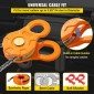 VEVOR Snatch Block, 11T/25.000 LBS Όριο φορτίου εργασίας, Τροχαλία βαρούλκου βαρέως τύπου για συνθετικό σχοινί 0,55"/14 mm ή μαλακά δεσμά, Αξεσουάρ αποκατάστασης εκτός δρόμου για τρακτέρ, φορτηγό, ATV & UTV, 2 πακέτα