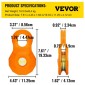 VEVOR Snatch Block, 11T/25.000 LBS Όριο φορτίου εργασίας, Τροχαλία βαρούλκου βαρέως τύπου για συνθετικό σχοινί 0,55"/14 mm ή μαλακά δεσμά, Αξεσουάρ αποκατάστασης εκτός δρόμου για τρακτέρ, φορτηγό, ATV & UTV, 2 πακέτα