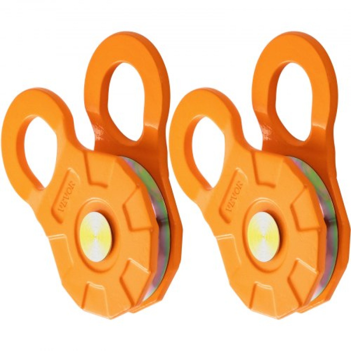 VEVOR Snatch Block, 11T/25.000 LBS Όριο φορτίου εργασίας, Τροχαλία βαρούλκου βαρέως τύπου για συνθετικό σχοινί 0,55"/14 mm ή μαλακά δεσμά, Αξεσουάρ αποκατάστασης εκτός δρόμου για τρακτέρ, φορτηγό, ATV & UTV, 2 πακέτα