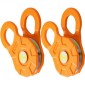 VEVOR Snatch Block, 11T/25.000 LBS Όριο φορτίου εργασίας, Τροχαλία βαρούλκου βαρέως τύπου για συνθετικό σχοινί 0,55"/14 mm ή μαλακά δεσμά, Αξεσουάρ αποκατάστασης εκτός δρόμου για τρακτέρ, φορτηγό, ATV & UTV, 2 πακέτα