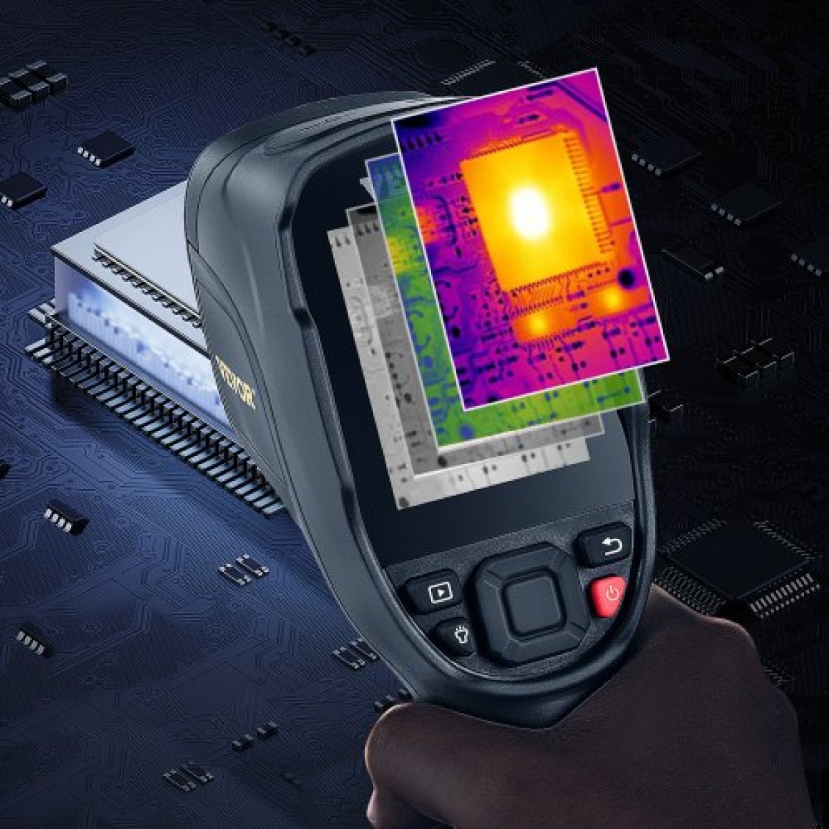 VEVOR Infrared Thermal Imager Θερμική κάμερα IR Ανάλυση 240x180 7,1 cm Οθόνη LCD