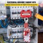 VEVOR 42 PCS Lockout Tagout Kit, Electrical Safety Loto Kit Περιλαμβάνει λουκέτα, 5 είδη κλειδαριών, Hasps, Tags & Ties, Box, Lockout Safety Tools για αφαίρεση ηλεκτρικού κινδύνου σε βιομηχανικά, μηχανήματα