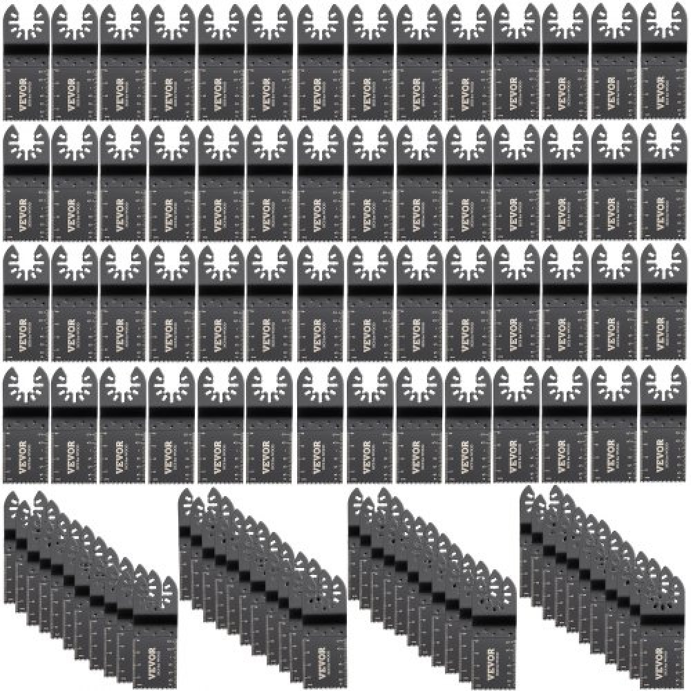 VEVOR 100PCS ταλαντευόμενες λεπίδες πριονιού, κιτ λεπίδων πολλαπλών εργαλείων γρήγορης αποδέσμευσης, λεπίδες εργαλείων HCS για πλαστικό ξύλου, συμβατές με Dewalt Dremel Fein Worx Bosch Makita Milwaukee