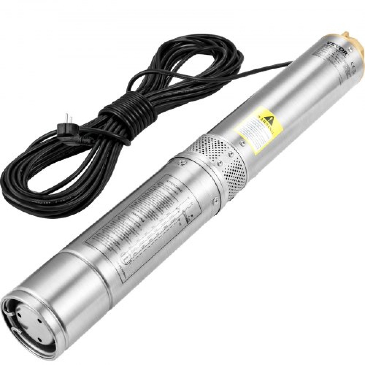 Υποβρύχια αντλία VEVOR Deep Well, 750W 230V/50Hz, 100L/min 66 m Head Sand Resistant <5%, 20 m Electric Cord, 7,6 cm Αντλίες νερού από ανοξείδωτο χάλυβα για βιομηχανική, άρδευση και οικιακή χρήση, IP68 αδιάβροχη