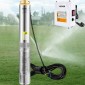Υποβρύχια αντλία VEVOR Deep Well, 370W 230V/50Hz, 110L/min 44 m Head, με καλώδιο 20 m & εξωτερικό κιβώτιο ελέγχου, 10,2 cm Αντλίες νερού από ανοξείδωτο χάλυβα για βιομηχανική, άρδευση & οικιακή χρήση, IP68 αδιάβροχη
