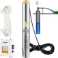Υποβρύχια αντλία VEVOR Deep Well, 370W 230V/50Hz, 110L/min 44 m Head, με καλώδιο 20 m & εξωτερικό κιβώτιο ελέγχου, 10,2 cm Αντλίες νερού από ανοξείδωτο χάλυβα για βιομηχανική, άρδευση & οικιακή χρήση, IP68 αδιάβροχη