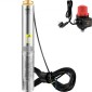 Υποβρύχια αντλία VEVOR Deep Well, 750W 230V/50Hz, 105L/min 62 m Head, 20 m Cord & Automatic Pressure Switch, 8,9 cm Αντλίες νερού από ανοξείδωτο χάλυβα για βιομηχανική, άρδευση και οικιακή χρήση, IP68 αδιάβροχη