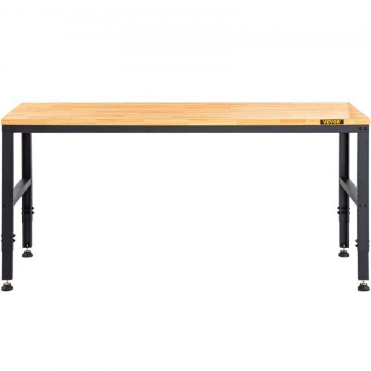 VEVOR Πάγκος Εργασίας Ρυθμιζόμενο Ύψος, 122cm Π X 61cm D X 97cm Υ Τραπέζι γκαράζ με 72 – 97 cm Ύψος & χωρητικότητα 900KG, με πρίζες & σκληρό ξύλο Πάνω & μεταλλικό πλαίσιο & ποδαράκια, για το σπίτι γραφείου