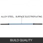 Vevor 2m Barbell Blue 15KG Weight Lifting Bar Workout Fitness Πάγκος άσκησης Μπάρα πίεσης για άρση βαρών Μπάρα βαρών Μπάρα ανύψωσης πάγκου Squat με πόρπες και σφιγκτήρες