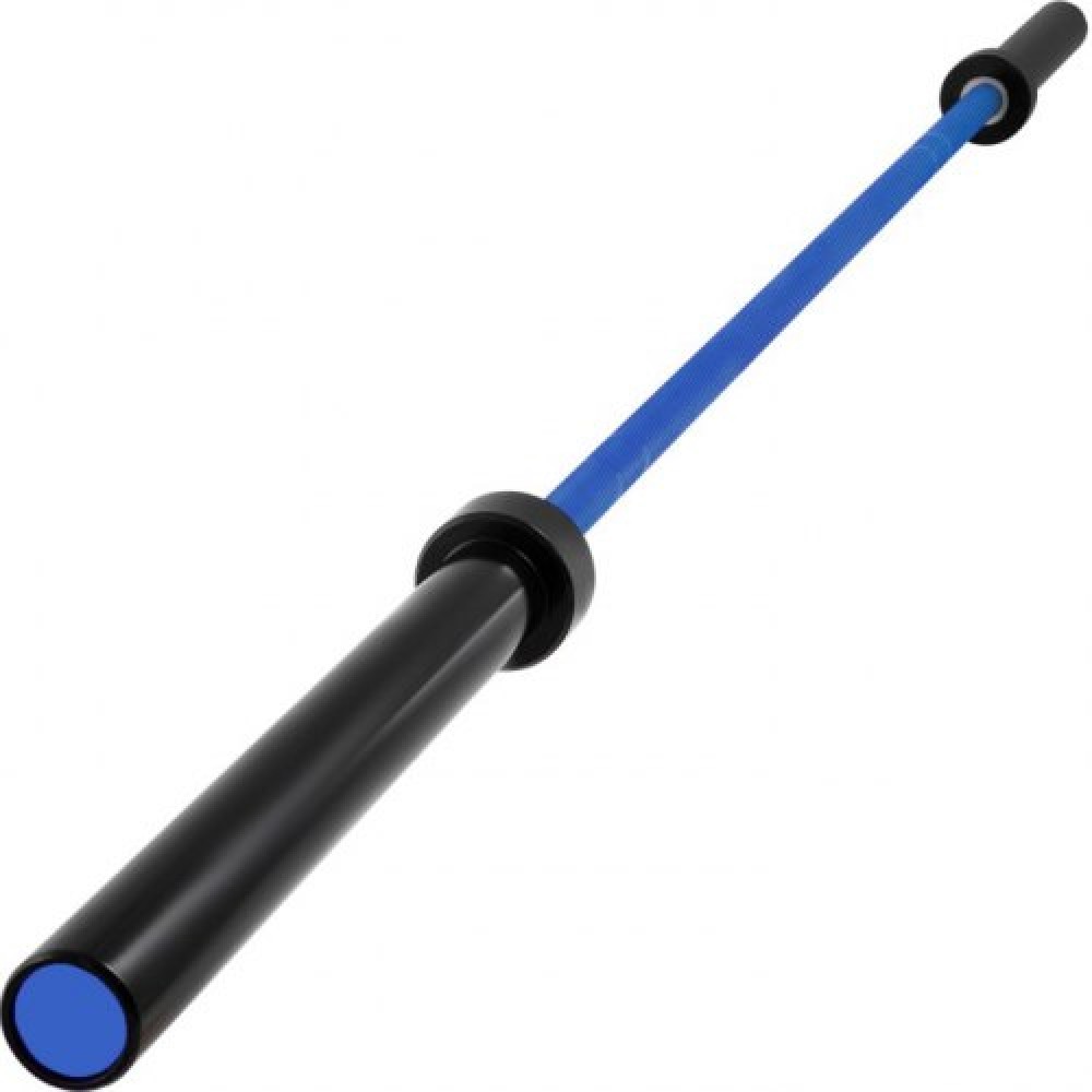 Vevor 2m Barbell Blue 15KG Weight Lifting Bar Workout Fitness Πάγκος άσκησης Μπάρα πίεσης για άρση βαρών Μπάρα βαρών Μπάρα ανύψωσης πάγκου Squat με πόρπες και σφιγκτήρες
